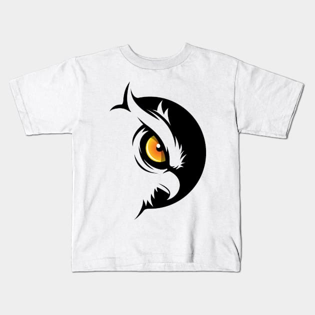owl Kids T-Shirt by hatem